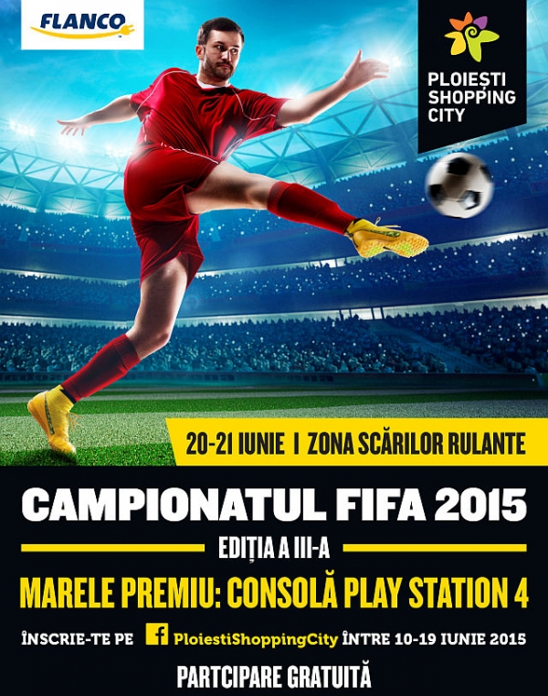 Maraton FIFA 2015 la Ploiești Shopping City. Vezi cand!