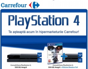 Consola PlayStation 4, la oferta, la Carrefour Ploiesti - GALERIE FOTO