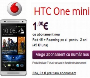 Oferta Vodafone - HTC One Mini, cu doar O MIE DE EURO!!! Buna oferta, nu?