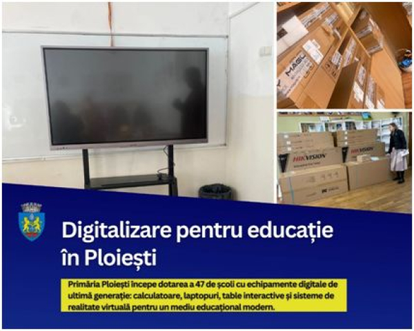 47 de scoli din Ploiesti au primit echipamente de educatie