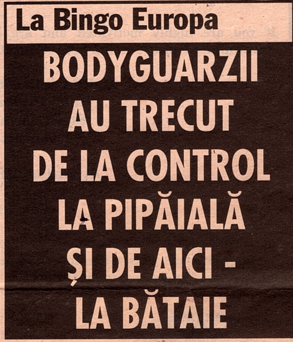 Bataia de la Bingo Europa Ploiesti