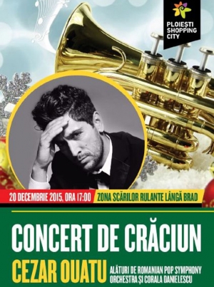 Concert de Crăciun Cezar Ouatu &amp; RPSO în Ploieşti Shopping City