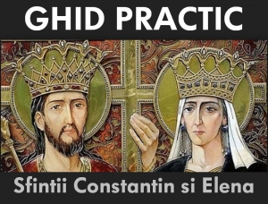 Sfintii Constantin si Elena Cati romani poarta numele celor doi sfinti