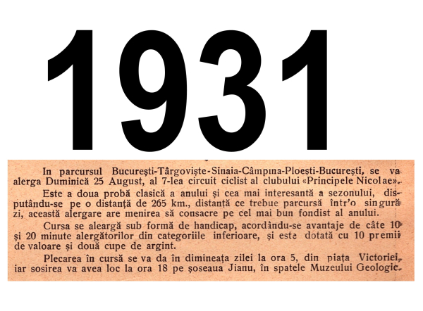 1931: marea cursă de ciclism care trecea prin Ploiesti