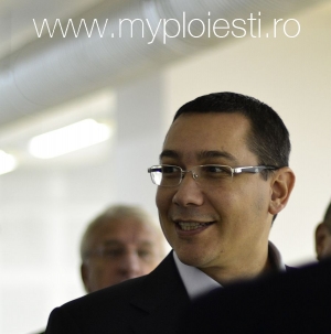 Prima oprire a lui Victor Ponta, la Ploiesti: la toaleta
