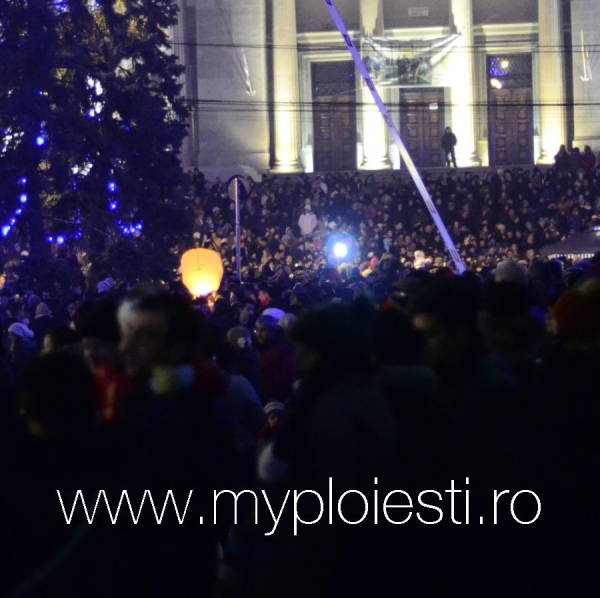 Focuri de artificii in Ploiesti Revelion 2014