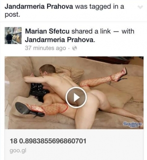 Cont de Facebook al JANDARMERIEI, infectat de VIRUSUL PORNO