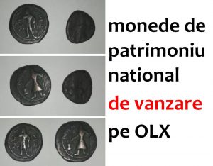 Monede de patrimoniu national, de vanzare pe OLX
