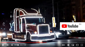 camionul lui Mos Craciun in Ploiesti - VIDEO