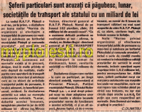 Transportul ilegal de persoane produce 1 miliard de lei paguba in Ploiesti