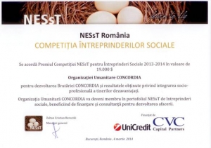 Brutaria Concordia din Ploiesti, cea mai buna intreprindere sociala din 2013