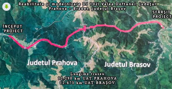 drumul Valea Doftanei – Brădet, de la proiect la santier