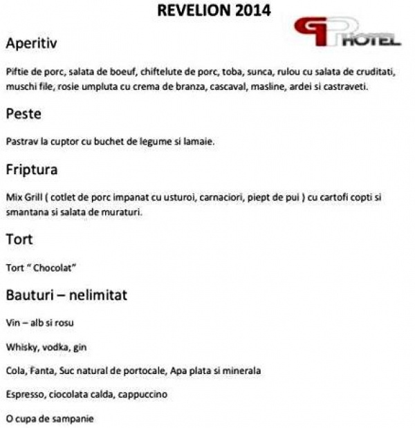 Revelion 2014 - Restaurant GP Hotel Ploiesti