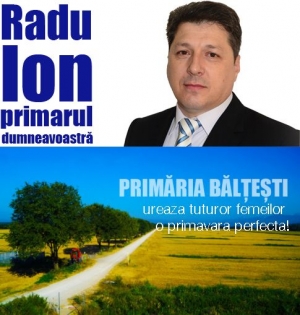Primaria Baltesti - Primar Radu Ion - Mesaj de Martisor