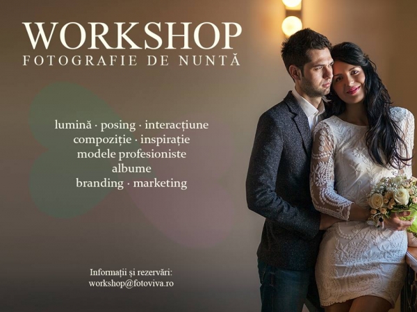 Esti un FOTOGRAF de NUNTI PROST? Du-te la workshop.